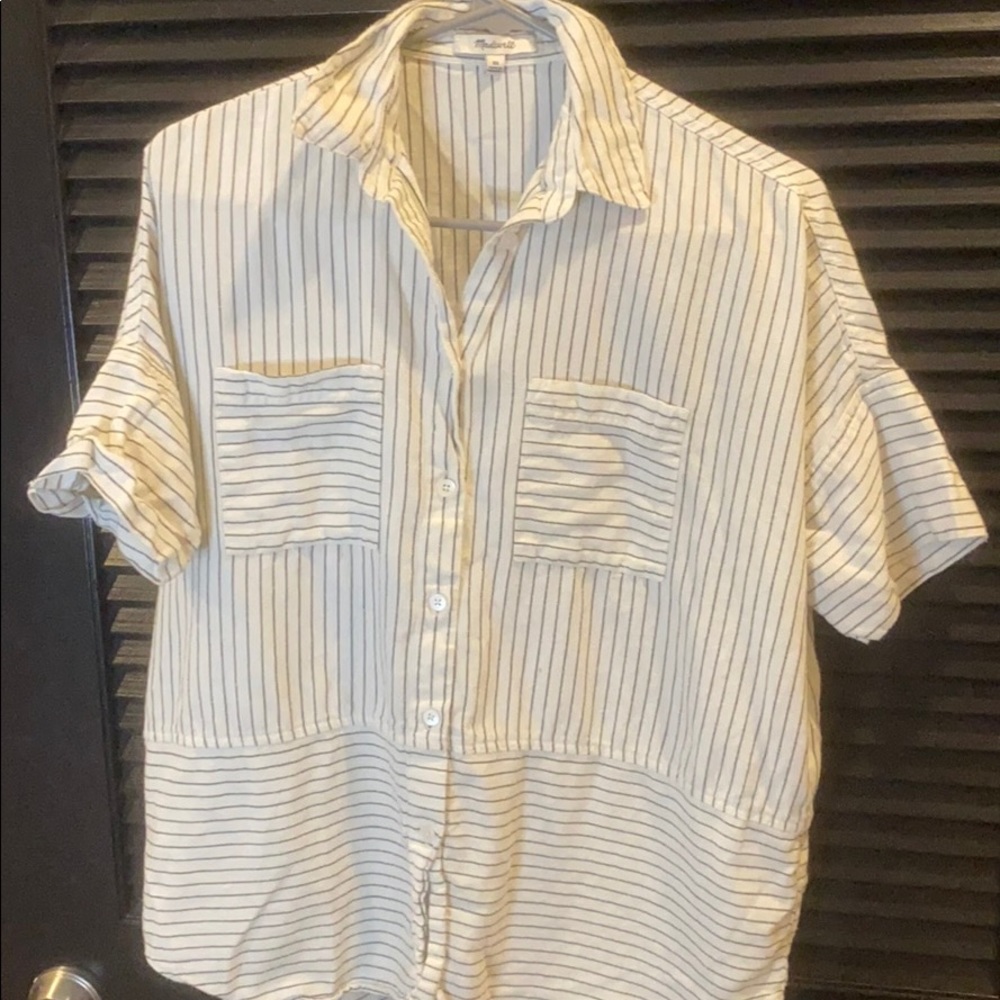 Madewell button up with stripes